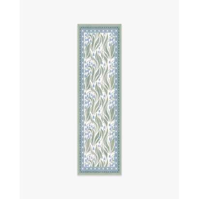 Lila Ivory & Soft Blue Rug - 60 x 185 cm - All-In-One Rug