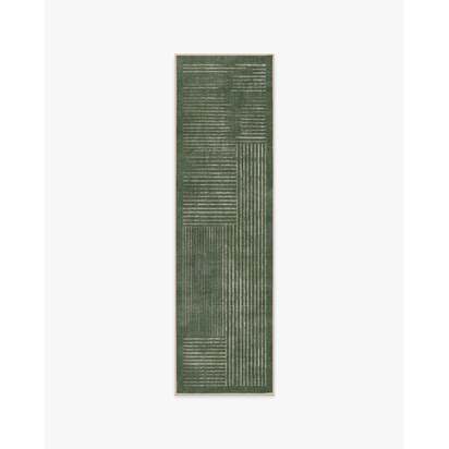 Linear Oasis Green Rug - 60 x 185 cm - All-In-One Rug