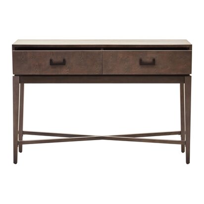 Noriwell Antique Grey Two Drawer Console Table