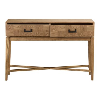 Noriwell Natural Two Drawer Console Table