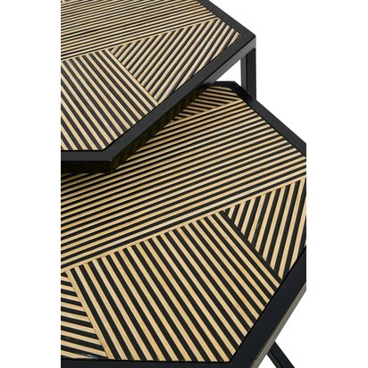 Babita Set of 2 Hexagon Side Tables