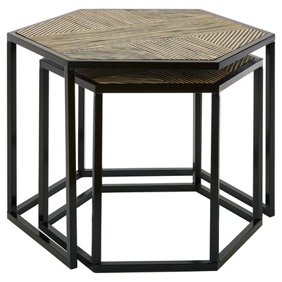 Norenbourne Set of 2 Hexagon Side Tables