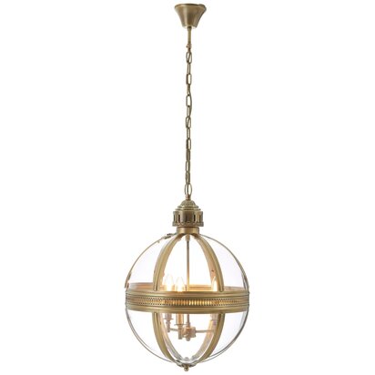 Viowana Brass Finish Orb Pendant Light