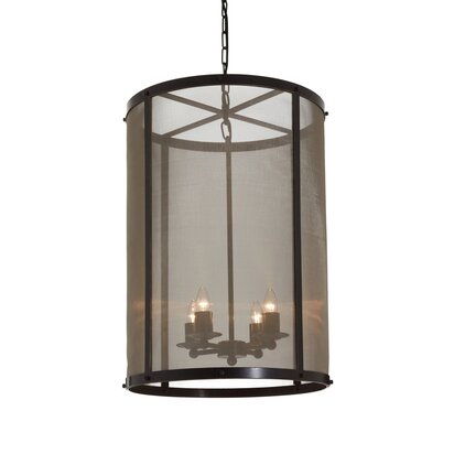 Viowana Black Finish Large Pendant Light With Hints of Gold