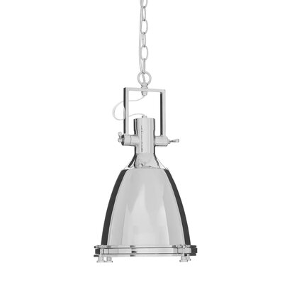 Vioarvale Small Chrome Plain Pendant Light