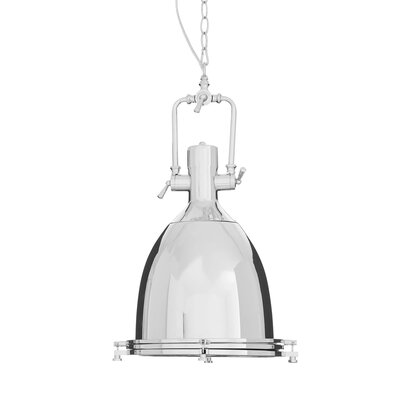 Vioarvale Large Chrome Plain Pendant Light