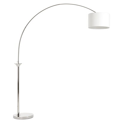 Rivelmont Nickel Finish Arc Floor Lamp