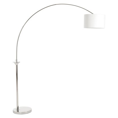 Rivelmont Nickel Finish Arc Floor Lamp