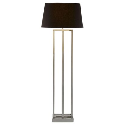 Monarora Nickel Finish Rectangular Floor Lamp