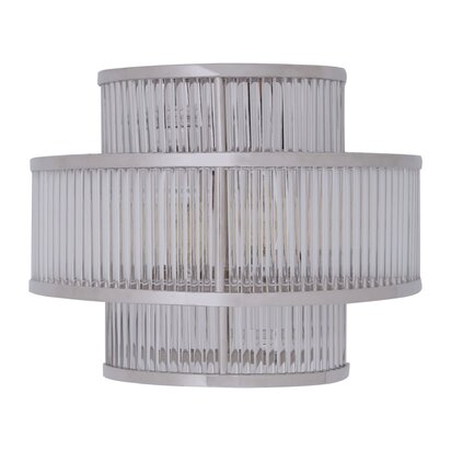 Delamont 3 Tier Nickel Finish Glass Wall Light