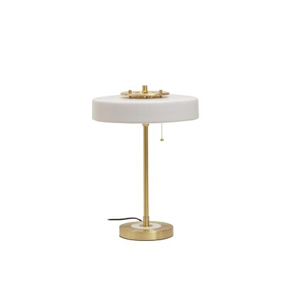 Alaton White Shade with Gold Finish Frame Table Lamp
