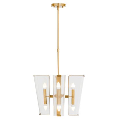 Corarelle Antique Brass Finish Pendant Light