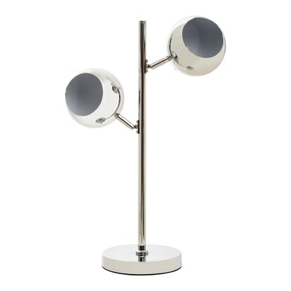 Rivinelle Chrome Finish Table Lamp With Two Lights