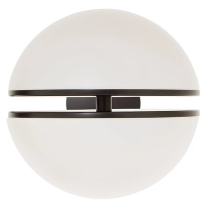 Abira Matt Black Ball Wall Light