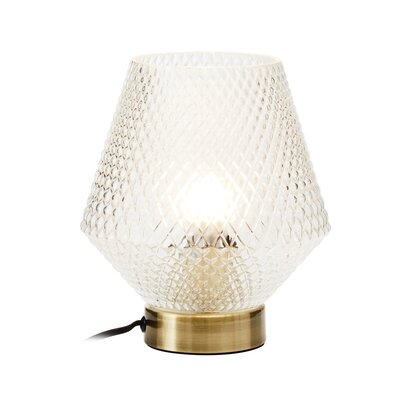 Leoiaford Clear Glass Table Lamp
