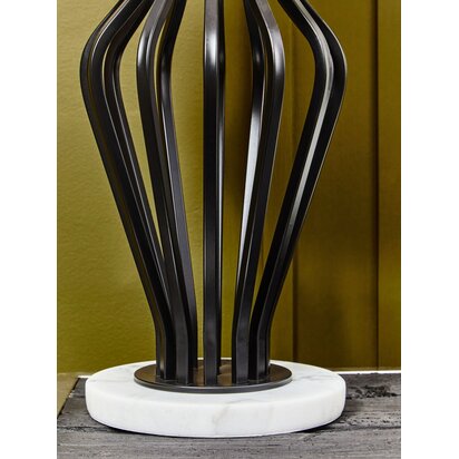 Zada Black And White Table Lamp