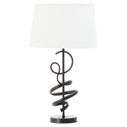 Orisridge Matte Black Squiggle Table Lamp