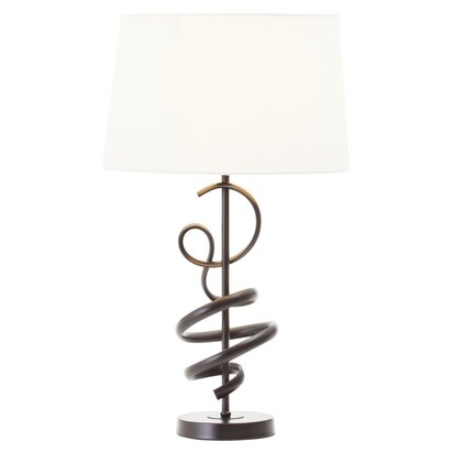 Orisridge Matte Black Squiggle Table Lamp