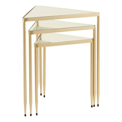 Delirose Set of 3 Triangle Nesting Tables