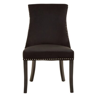 Rosisfield Townhouse Black Velvet Dining Chair