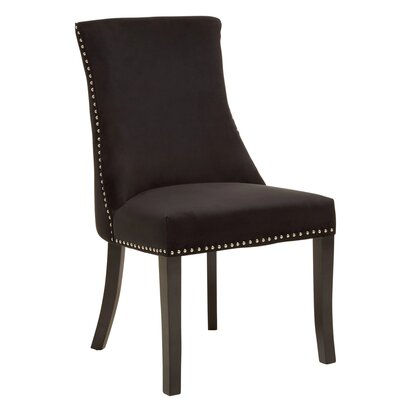 Rosisfield Townhouse Black Velvet Dining Chair