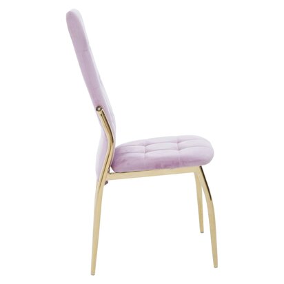 Coriamore Pink Velvet High Back Dining Chair