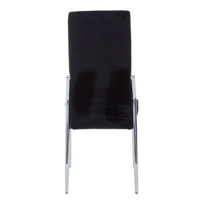 Coriamore Black Velvet High Back Dining Chair