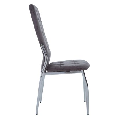 Coriamore Grey Velvet High Back Dining Chair