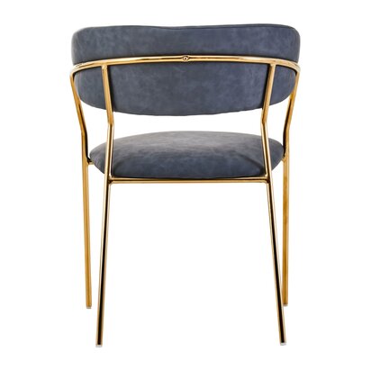 Coriamore Dark Grey Faux Leather Dining Chair