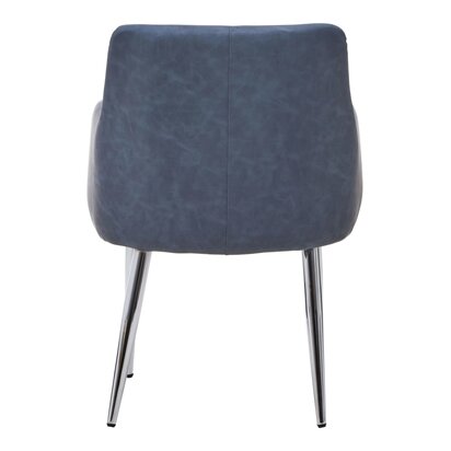 Coriamore Dark Grey And Chrome Dining Chair