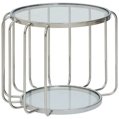 Elewick Side Table With Glass Top