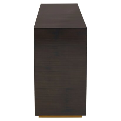 Theobury Ebony and Natural Bamboo Console Table