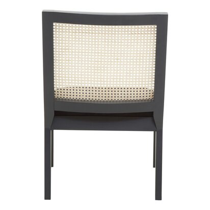 Wilerose Rattan Chair with Black Frame