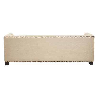 Julevale 3 Seat Stone Fabric Sofa