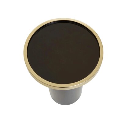 Emenwell Black And Gold Side Table