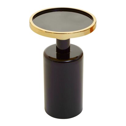 Emenwell Black And Gold Side Table