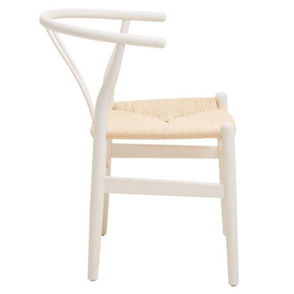 Cleumere Wishbone Antique White Chair