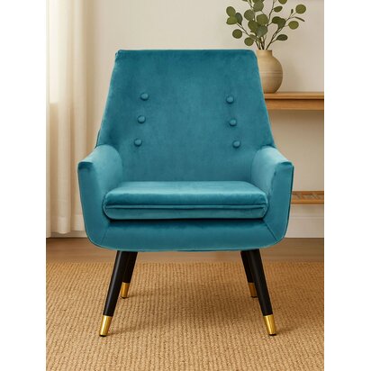 Glenencombe Green Velvet Armchair