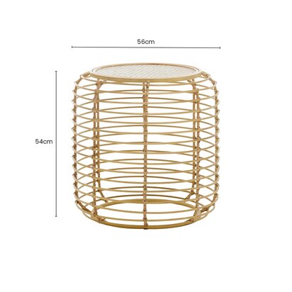 Glenoana Round Rattan Side Table