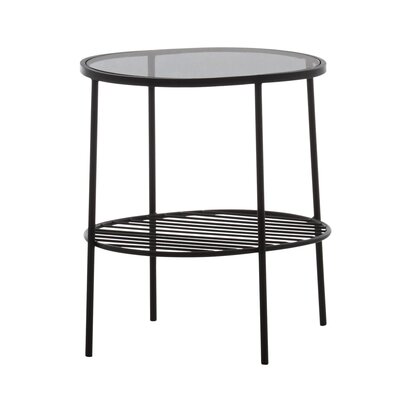 Glenoana Black Two Tier Side Table