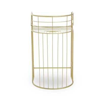 Rabia Gold Finish Bar Chair