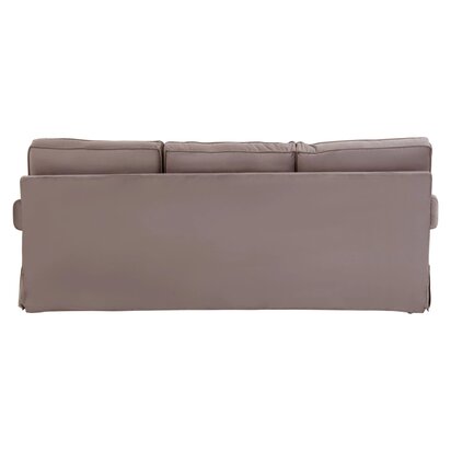 Renonelle Three Seat Mink Velvet Sofa
