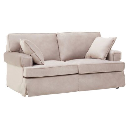 Renonelle Two Seat Mink Velvet Sofa
