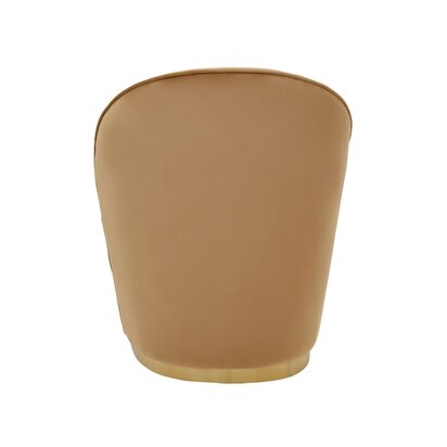 Floinridge Beige Velvet Gold Base Chair
