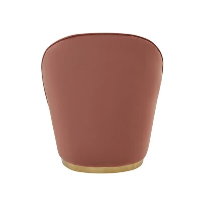 Floinridge Dusty Pink Velvet Gold Base Chair
