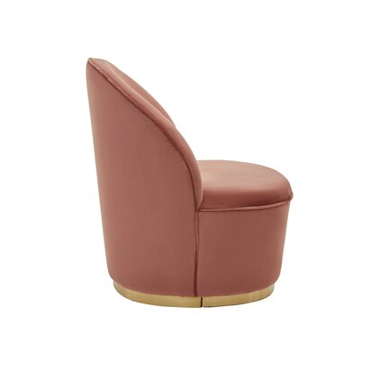 Floinridge Dusty Pink Velvet Gold Base Chair