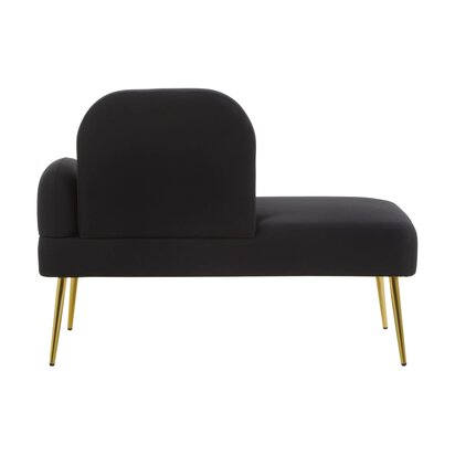 Halorbury Black Right Hand Chaise Longue