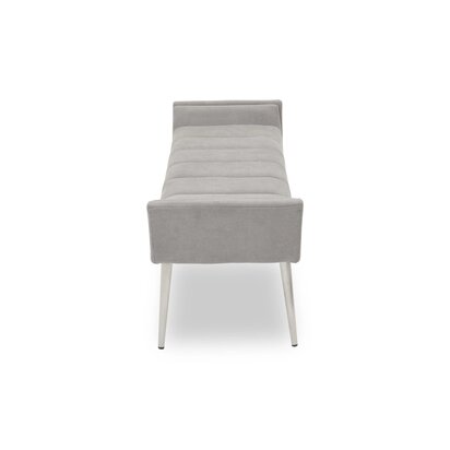 Soleria Grey Bench With Angular Base