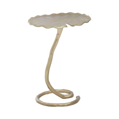Keninham Gold Flower Design Side Table