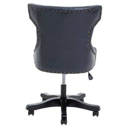 Belisbourne Black Leather Effect Home Office Chair